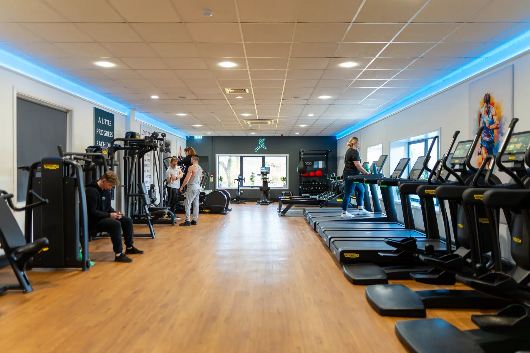 A gym full of state of the art equipment